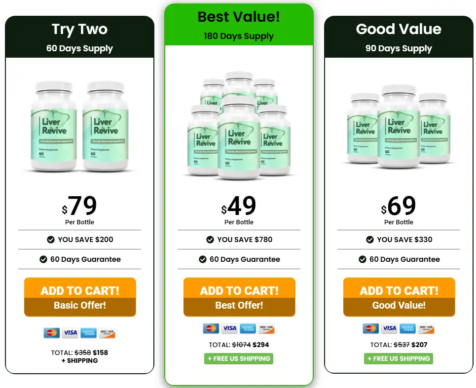 Liver Revive-Pricing-Options